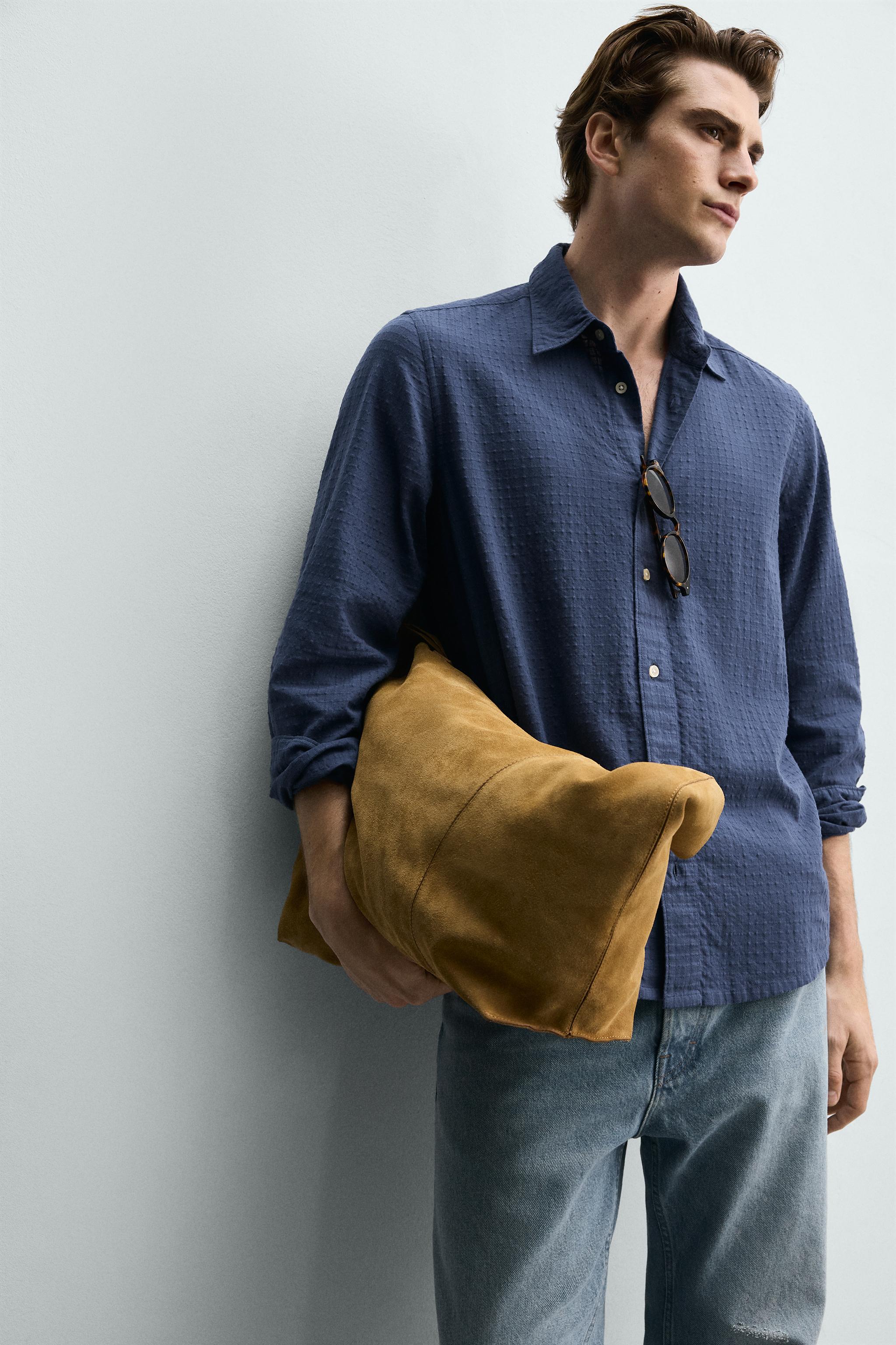CHEMISE JACQUARD À CARREAUX